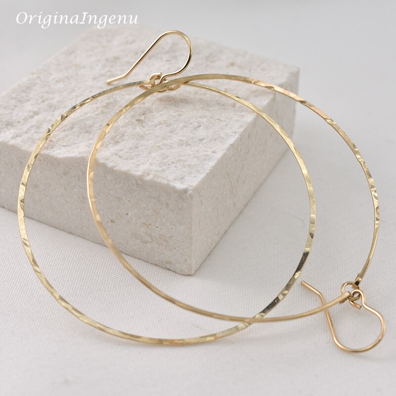 Hoop Earrings Vintage Gold Filled