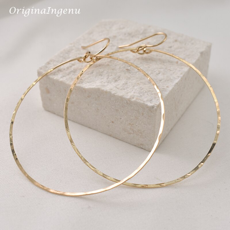 Hoop Earrings Vintage Gold Filled