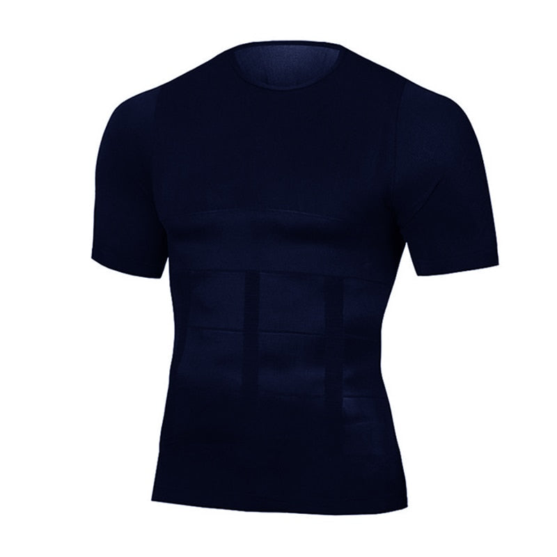 Classix Men Body Toning T-Shirt Slimming Body Shaper Corrective Posture Belly Control Underwear