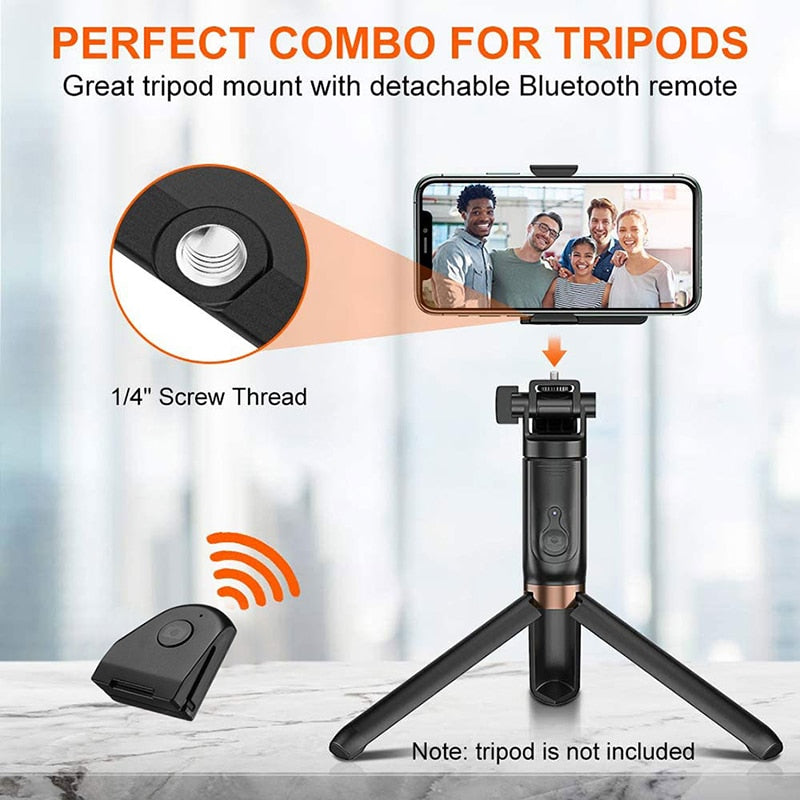 Ulanzi CapGrip Wireless Bluetooth Smartphone Selfie Booster Handle Grip Phone Stabilizer Stand Holder Shutter Release 1/4 Screw